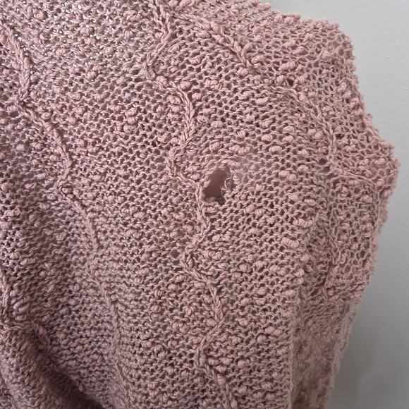 Vintage Blengyle Light Pink 3/4 Sleeve Fairy Dainty Sweater Midi Dress Size M - Picture 5 of 7